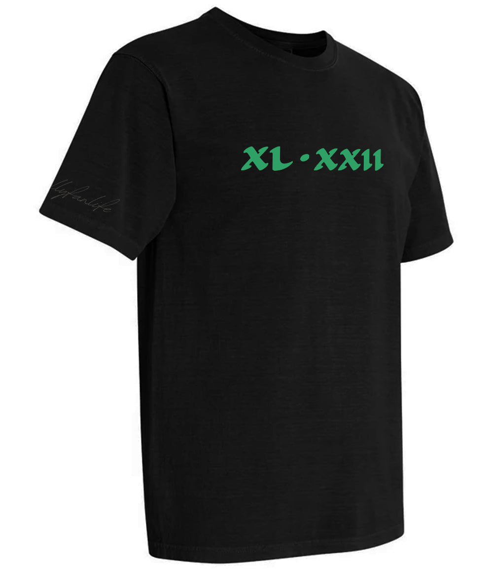 Super Bowl 59 Score Roman Numerals Eagles won 40 to Chiefs 22 Sleeve Details 2 "Philly Fan Life"